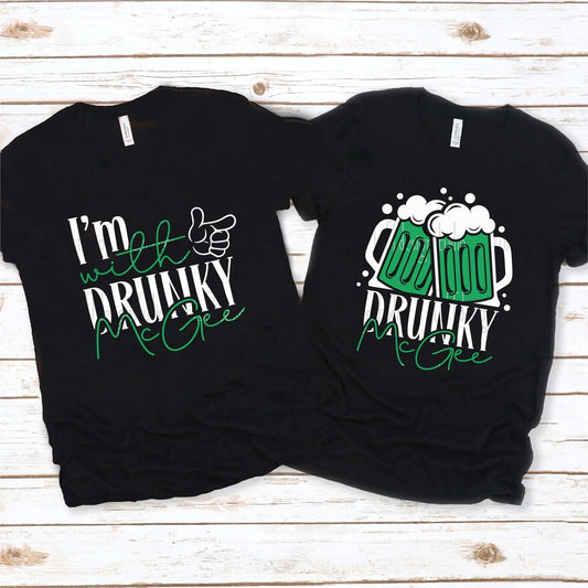 I'm With Drunky McGee Graphic Tee