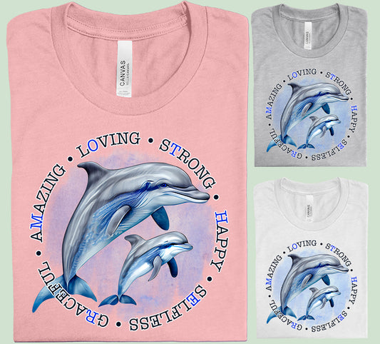 Dolphin Mother Graphic Tee