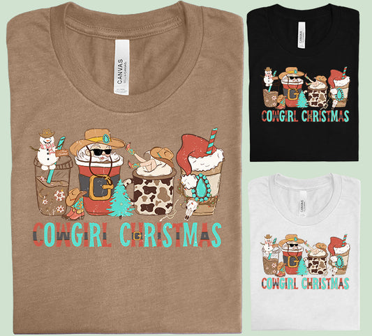 Cowgirl Christmas Graphic Tee