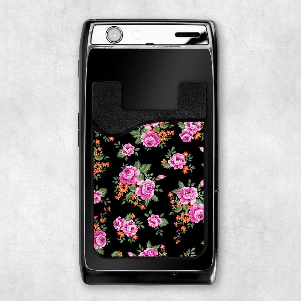 Floral Card Caddy Phone Wallet