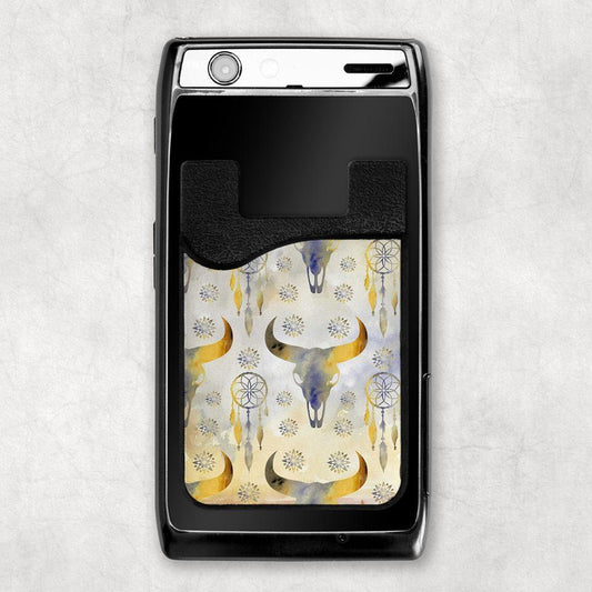 Skulls And Dreamcatchers Card Caddy Phone Wallet