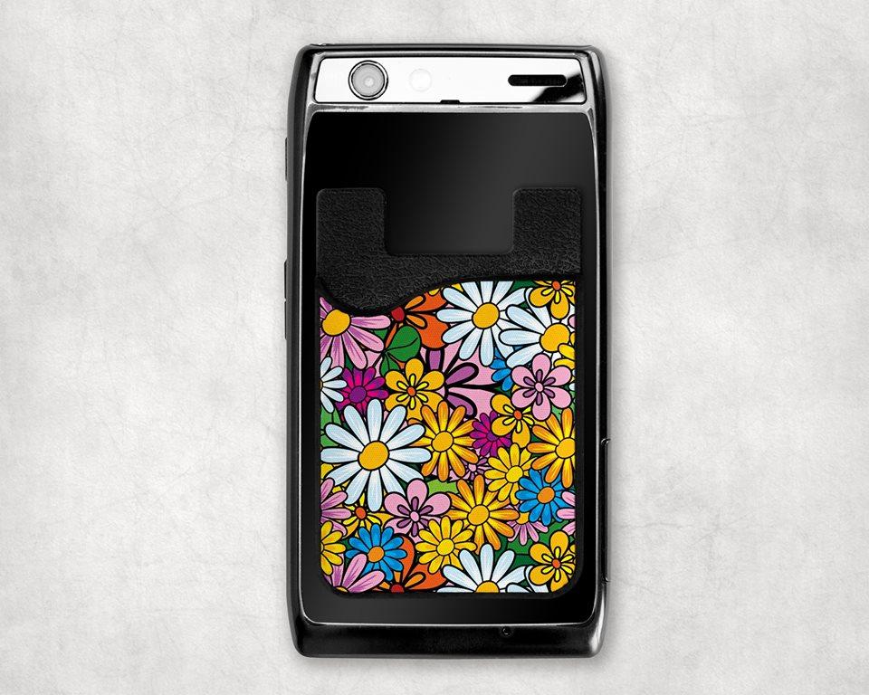 Daisies Card Caddy Phone Wallet