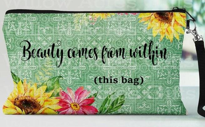 Beauty Comes From Within Wristlet