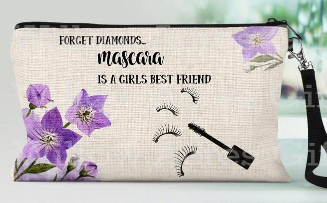 Forget Diamonds Mascara Is A Girls Best Friend Wristlet