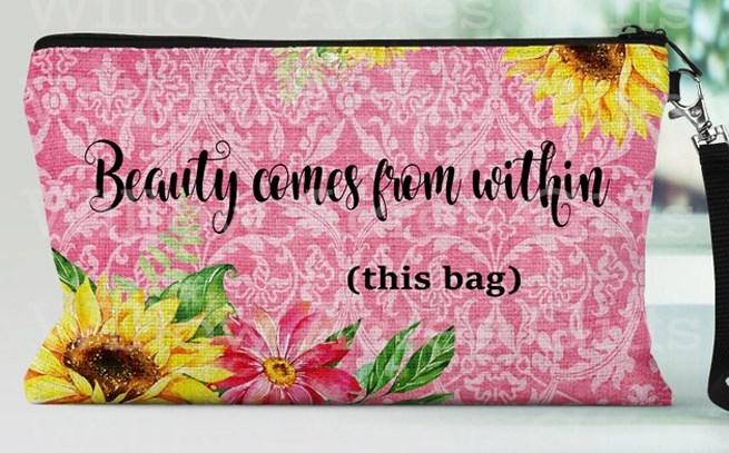 Beauty Comes From Within Wristlet