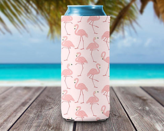 Can Cooler - Flamingos