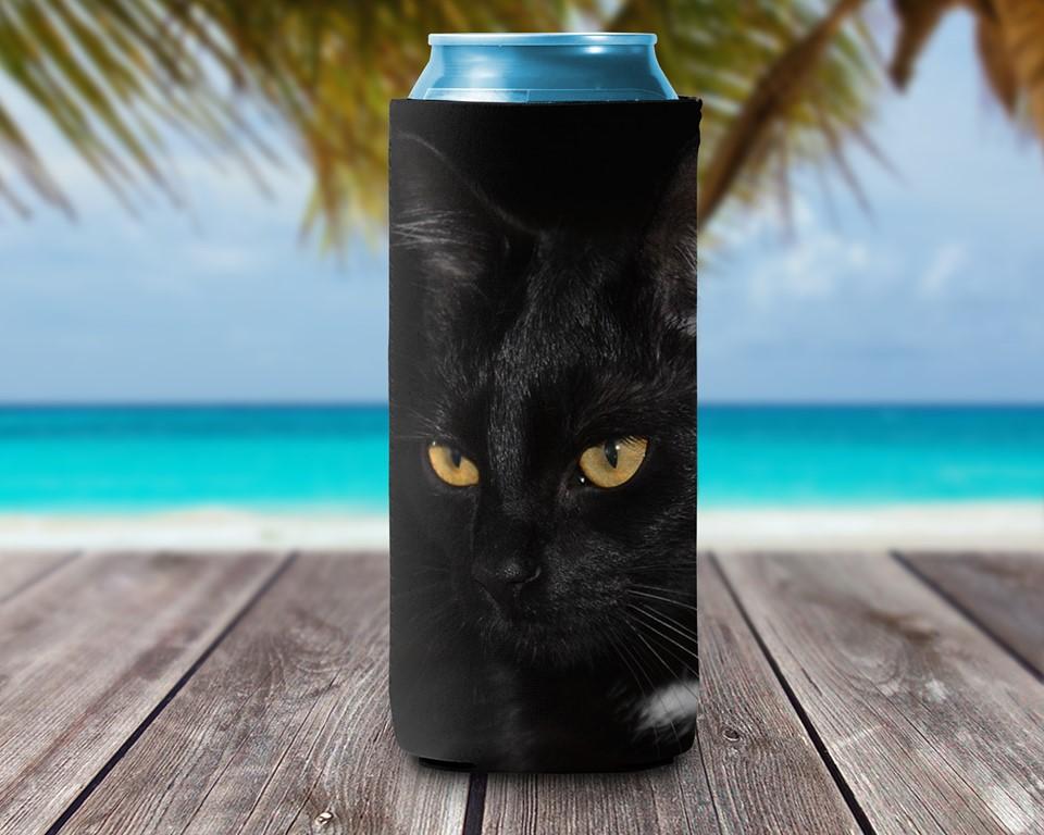 Can Cooler - Black Cat