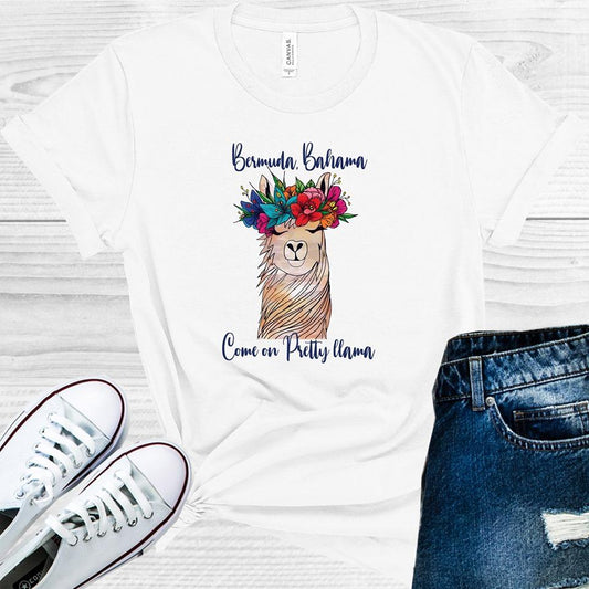 Bermuda Bahama Come On Pretty Llama Graphic Tee Graphic Tee