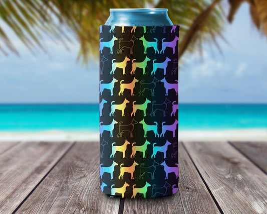 Can Cooler - Rainbow Dogs