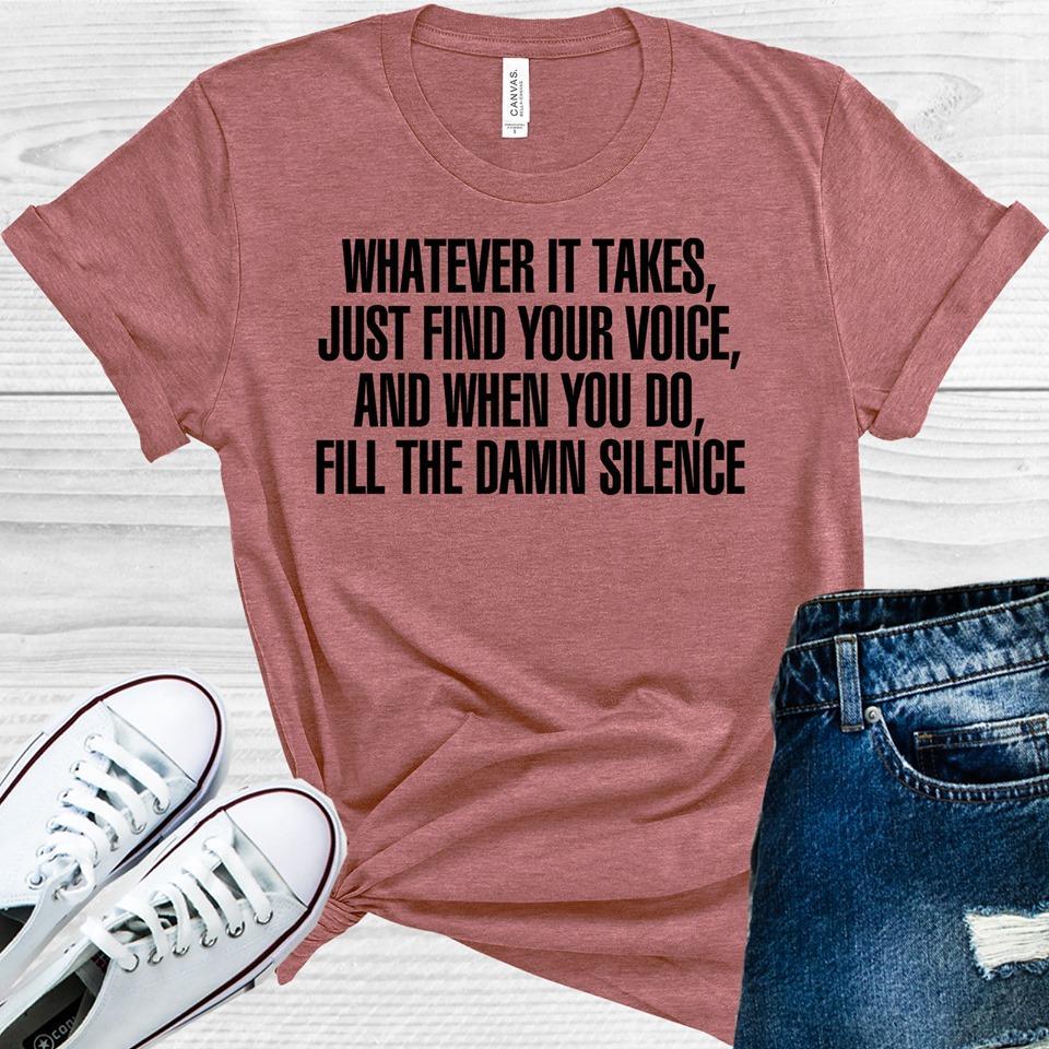 Greys Anatomy: Whatever It Takes Find Your Voice Graphic Tee Graphic Tee