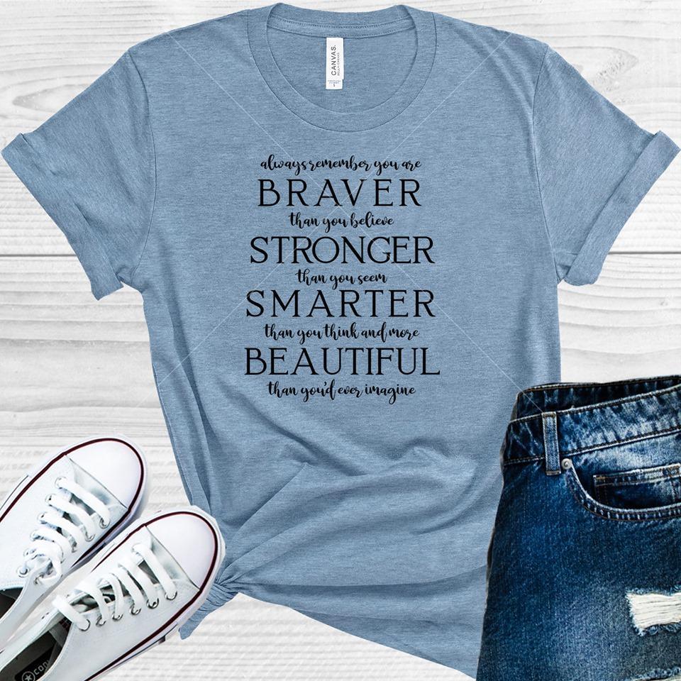 Always Remember You Are Braver Than Believe Stronger Seem Smarter Thank Think And More Beautiful
