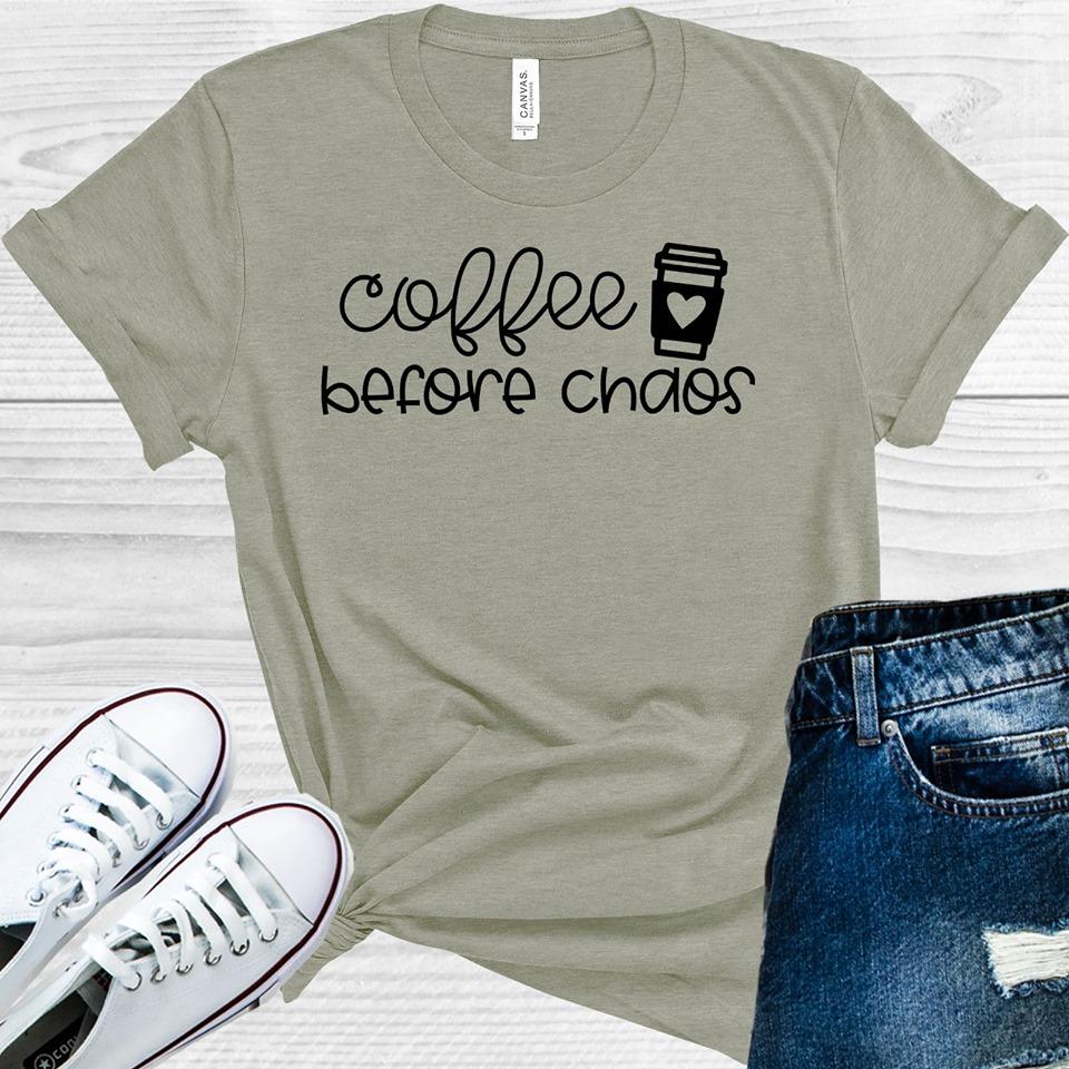 Coffee Before Chaos Graphic Tee Graphic Tee