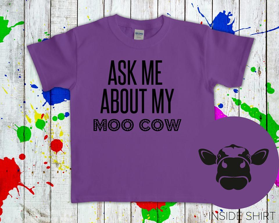 Ask Me About My Moo Cow Graphic Tee Graphic Tee