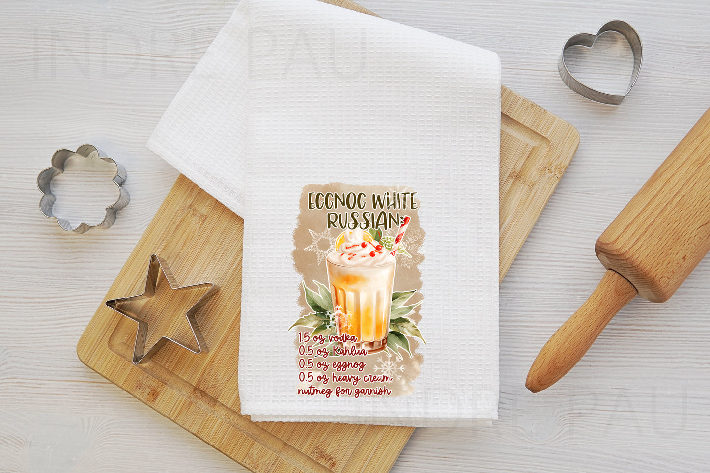 Eggnog White Russian Hand Towel