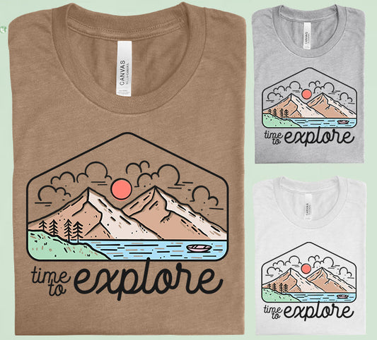 Time To Explore Graphic Tee Graphic Tee