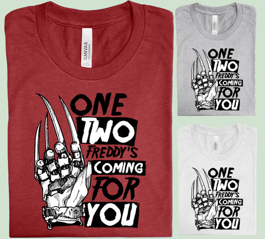 One Two Freddy's Coming for You Graphic Tee