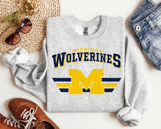 Vintage Team Wolverines Graphic Tee