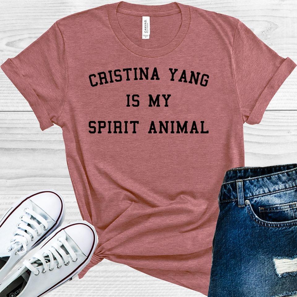 Greys Anatomy: Cristina Yang Is My Spirit Animal Graphic Tee Graphic Tee