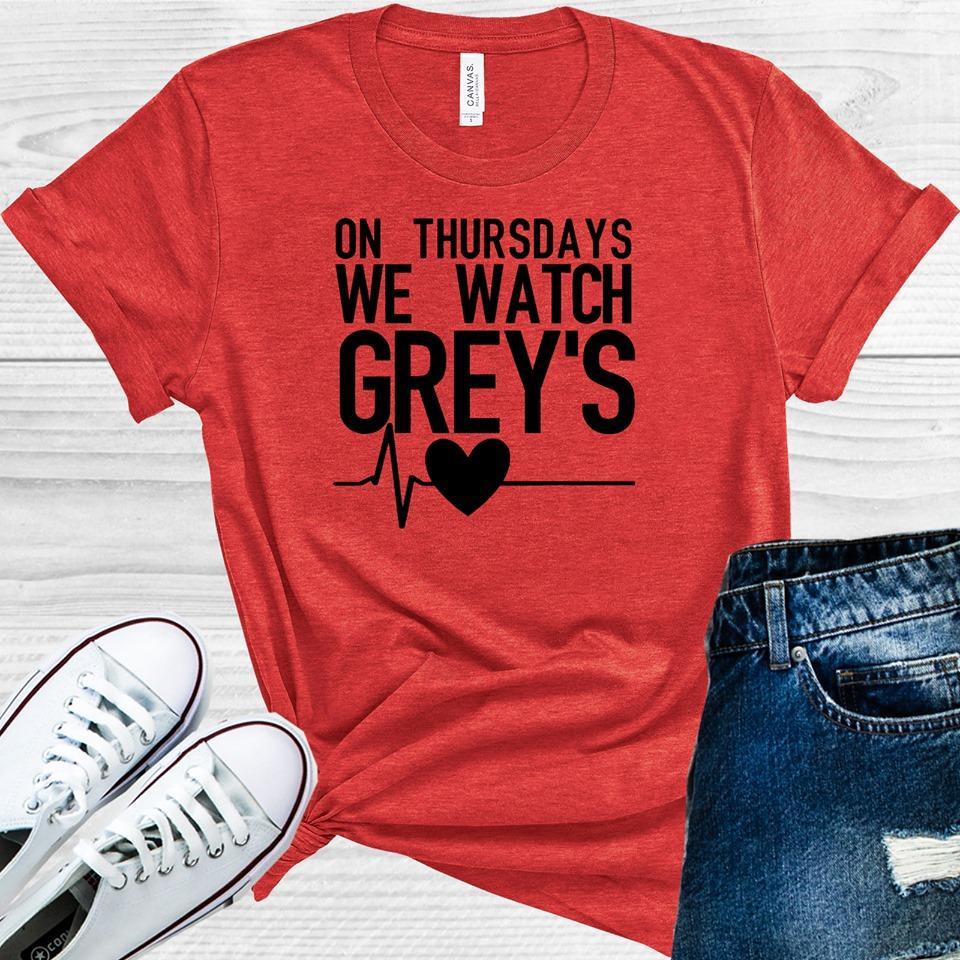 Greys Anatomy: On Thursdays We Watch Graphic Tee Graphic Tee