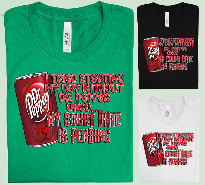 I Tried Starting My Day Graphic Tee Graphic Tee
