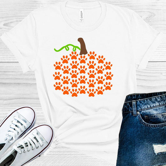 Paw Print Pumpkin Graphic Tee Graphic Tee