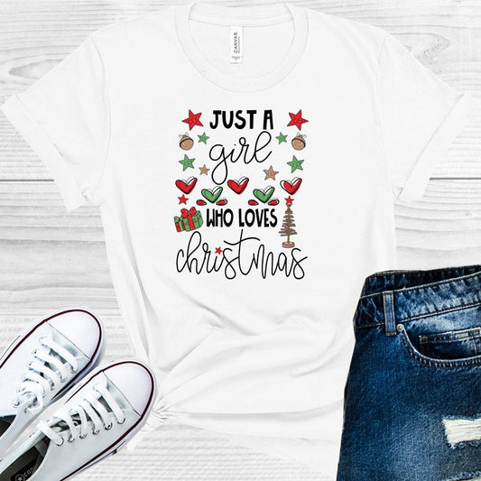 Just A Girl Who Loves Christmas Graphic Tee Graphic Tee