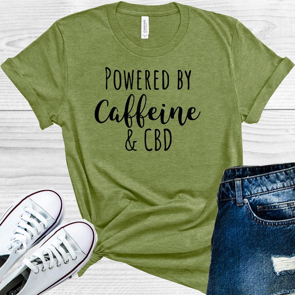 Powered By Caffeine & Cbd Graphic Tee Graphic Tee