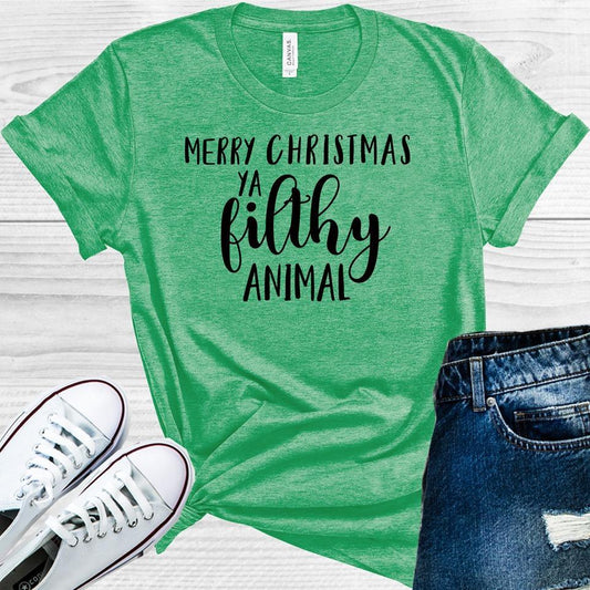Merry Christmas Ya Filthy Animal Graphic Tee Graphic Tee