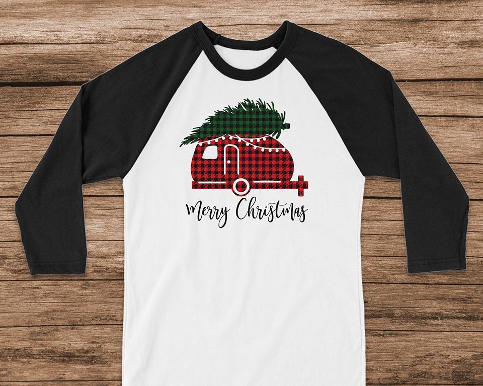 Merry Christmas Camper Graphic Tee Graphic Tee