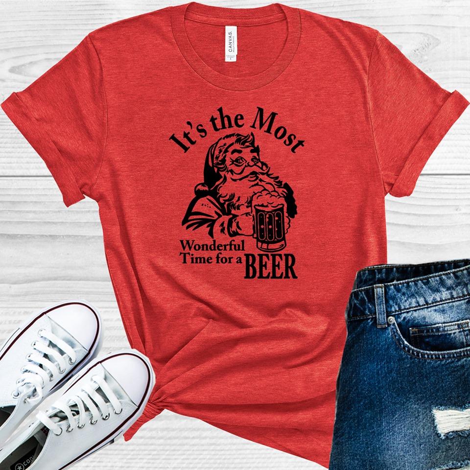 Its The Most Wonderful Time For A Beer Graphic Tee Graphic Tee