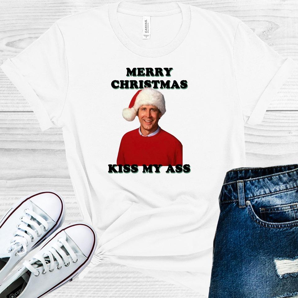 Merry Christmas Kiss My A** Graphic Tee Graphic Tee