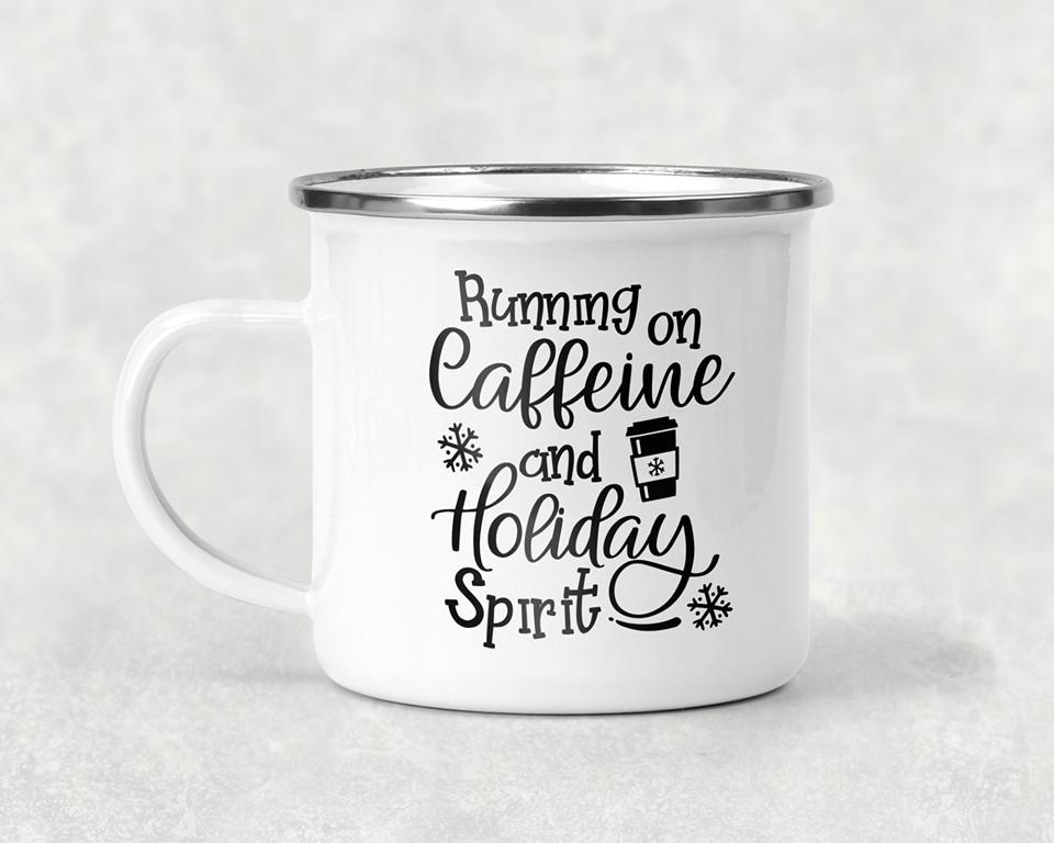 Running On Caffeine And Holiday Spirit Mug Coffee