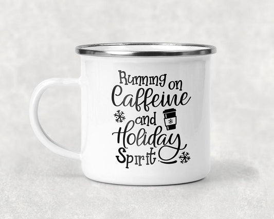 Running On Caffeine And Holiday Spirit Mug Coffee