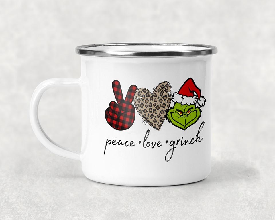 Peace Love Grinch Mug Coffee