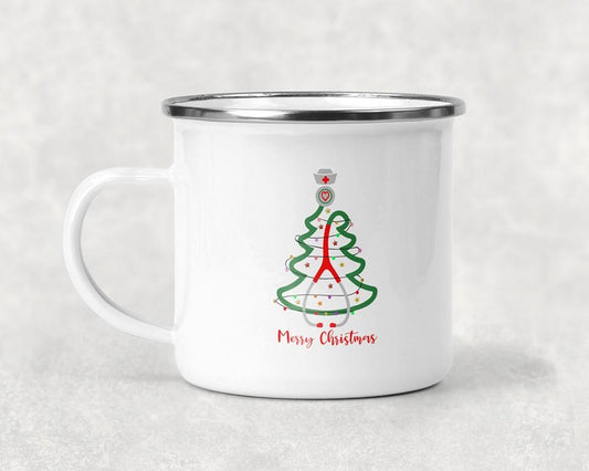 Merry Christmas Nurse Stethoscope Mug Coffee