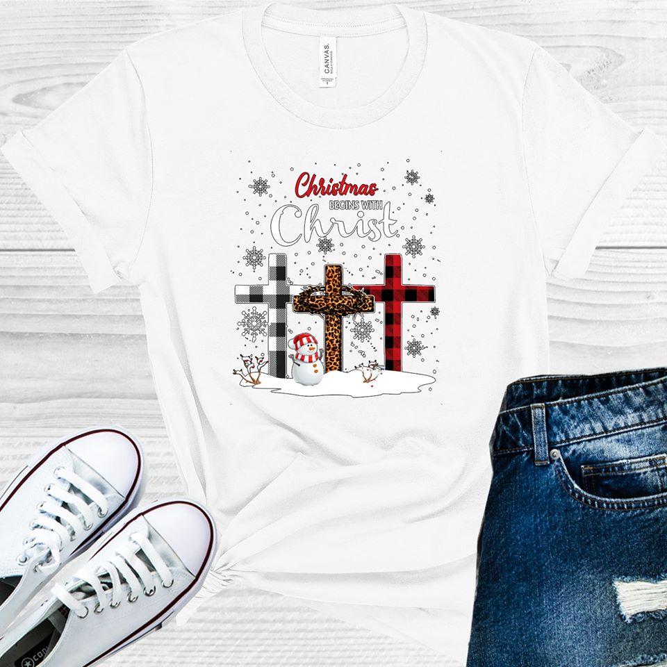 Christmas Begins With Christ Graphic Tee Graphic Tee