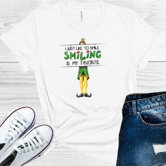I Just Like To Smile Smiling Is My Favorite Graphic Tee Graphic Tee