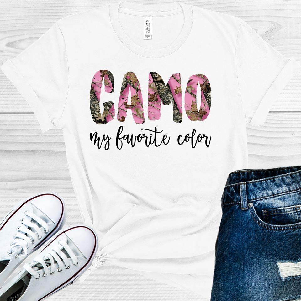 Camo My Favorite Color Graphic Tee Graphic Tee