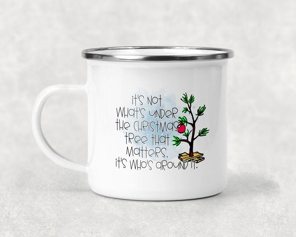 Charlie Brown Its Not Whats Under The Tree That Matters Mug Coffee