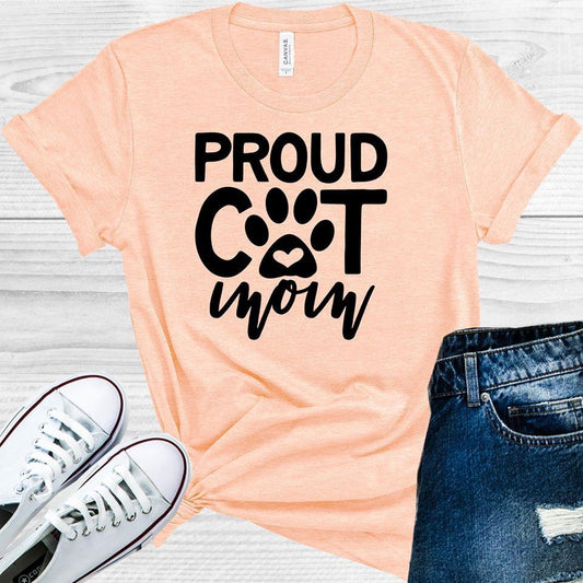 Proud Cat Mom Graphic Tee Graphic Tee