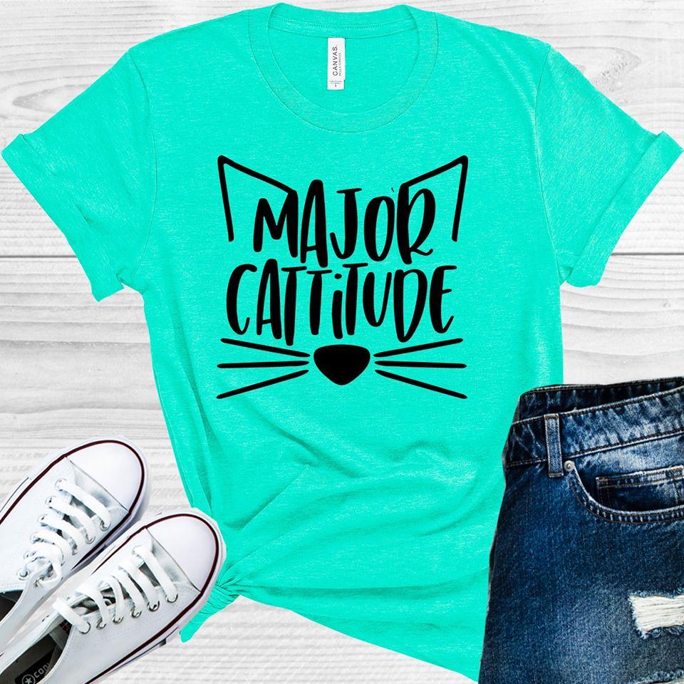 Major Cattitude Graphic Tee Graphic Tee