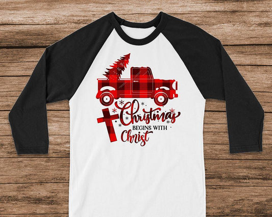 Christmas Begins With Christ Graphic Tee Graphic Tee