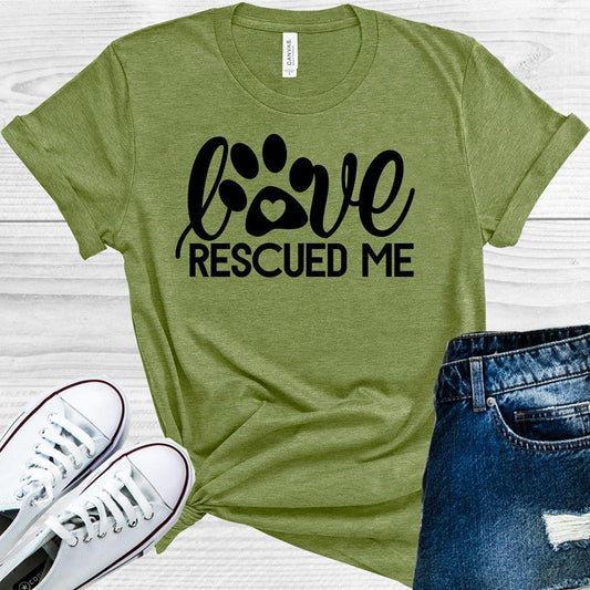 Love Rescued Me Graphic Tee Graphic Tee