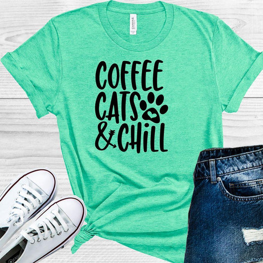 Coffee Cats & Chill Graphic Tee Graphic Tee