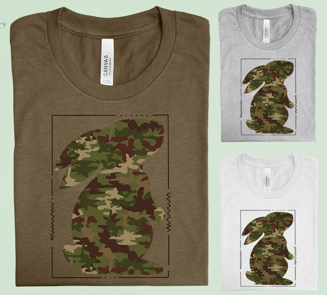 Camo Bunny Graphic Tee Graphic Tee