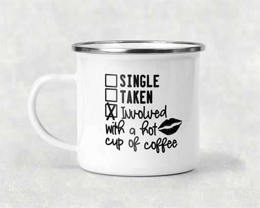 Involved With A Cup Of Hot Coffee Mug