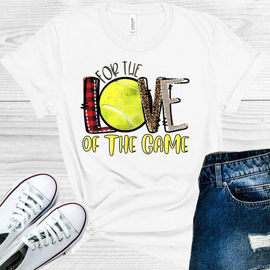 For The Love Of Game Tennis Graphic Tee Graphic Tee