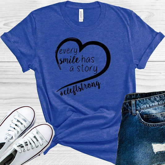 Every Smile Has A Story #cleftstrong Graphic Tee Graphic Tee