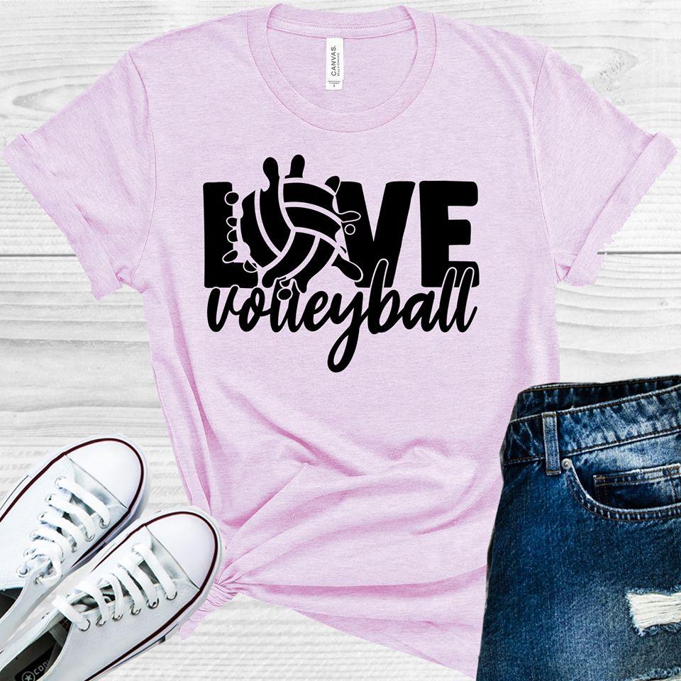 Love Volleyball Graphic Tee Graphic Tee
