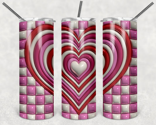Puff Heart 20 oz Skinny Tumbler